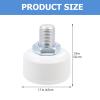 Homoyoyo Brake Tools Roller Skates Toe Stops Plugs Adjustable Rubber Brake Block Stoppers for Rollar Stoppers Replacement Parts Accessories (White, with Hole) Roller Skates Shoes view 4