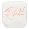 TEEAMORE Custom Travel Jewelry Box Storage Case Add Your Name Text Gift For Women Girls Makeup Organizer White (Design 02) view 2