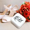 TEEAMORE Custom Travel Jewelry Box Storage Case Add Your Name Text Gift For Women Girls Makeup Organizer White (Design 02) view 4