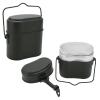 3 in 1 Multifunction Nonslip Durable Food Grade Aluminium 180 Temperature Resistant Lunch Box Cooking Pot for Backpacking Fishing Hiking Picnic,Military Mess Tin, Military Mess Tin, 3 in 1 Mult view 4