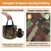 Camping Water Storage Container, Foldable Bucket with Handle, Portable Folding Bucket Wash Basin for Camp Traveling Hiking Fishing Boating Gardening (Camouflage), Foldable Bucket with Handle, view 4