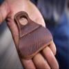 Shatterproof Archery Archery Tab | Small, YES Tab Tab | 3 Under tab | Traditional Finger Tab | Finger Guard | Finger Protector | Chrome Tan Leather view 3