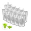 Juice Travel Plastic Bags Portable Collapsible Beverage Bag | Leakproof Foldable Water Carrier for Outdoor Hiking, Camping & Seed Storage | Food-Grade BPA-Free Liquid Container view 1