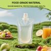 Juice Travel Plastic Bags Portable Collapsible Beverage Bag | Leakproof Foldable Water Carrier for Outdoor Hiking, Camping & Seed Storage | Food-Grade BPA-Free Liquid Container view 2