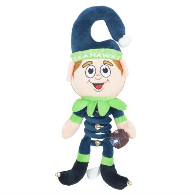 FOCO NFL Seattle Seahawks Hanging Plush 14" Elf, Team Colors