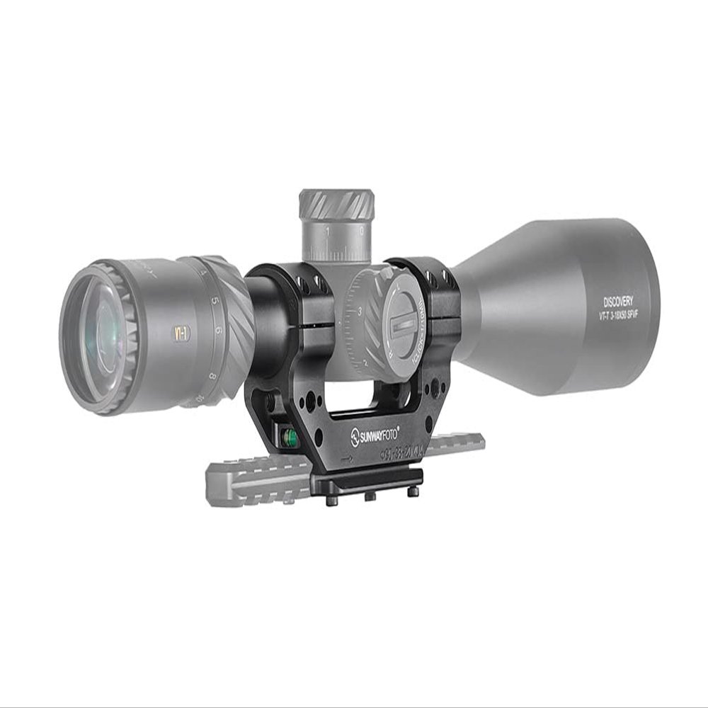 Sunwayfoto CO-3038-0 Scope Holder 30mm Diameter 0 MOA Picatinny Rail Compatible for Telescopic Sights