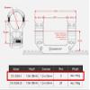 Sunwayfoto CO-3038-0 Scope Holder 30mm Diameter 0 MOA Picatinny Rail Compatible for Telescopic Sights view 2