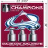 NHL Colorado Avalanche - 2022 Stanley Cup Team Logo Wall Poster with Push Pins view 3