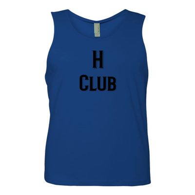 H Club Men's Tank Top Graphic Skull Weapons Top (S, Royal Blue)