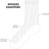 Amazon Essentials Unisex Kids' Casual Cotton Ribbed Knee High Socks, 6 Pairs, White, Small view 3