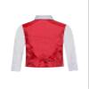 Boy's Premium Solid Formal Vest - Necktie  Bow Tie Three Piece Set for Suits & Tuxedos - Many Colors (2, Red) view 3