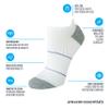 Amazon Essentials Women's Socks, Performance Zone Cushion, Athletic Tab, 6 Pairs, White, 8-12 view 2