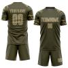 Custom Camo Soccer Team Jerseys with Printed Name Number, Novelty Camouflage Sports Fan Practice Jerseys for Runing Fishing Kayaking Hunting, Personalized Athletic Uniforms for Men Women Boys Kids view 1
