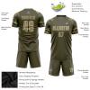 Custom Camo Soccer Team Jerseys with Printed Name Number, Novelty Camouflage Sports Fan Practice Jerseys for Runing Fishing Kayaking Hunting, Personalized Athletic Uniforms for Men Women Boys Kids view 3
