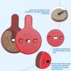 4 Pairs Bikes Disc Brake Pads, Semi Metal Brake Disc Rotor Pad for Bb5 M446 Electric Bikes Disc Brake Pad Gum Mountain Bikes view 4