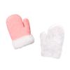 Baby Toddler Kids Girls Hats and Gloves Set Winter Knit Earflap Beanie Mitten Warm Fleece Cap Shrimp Meal view 4
