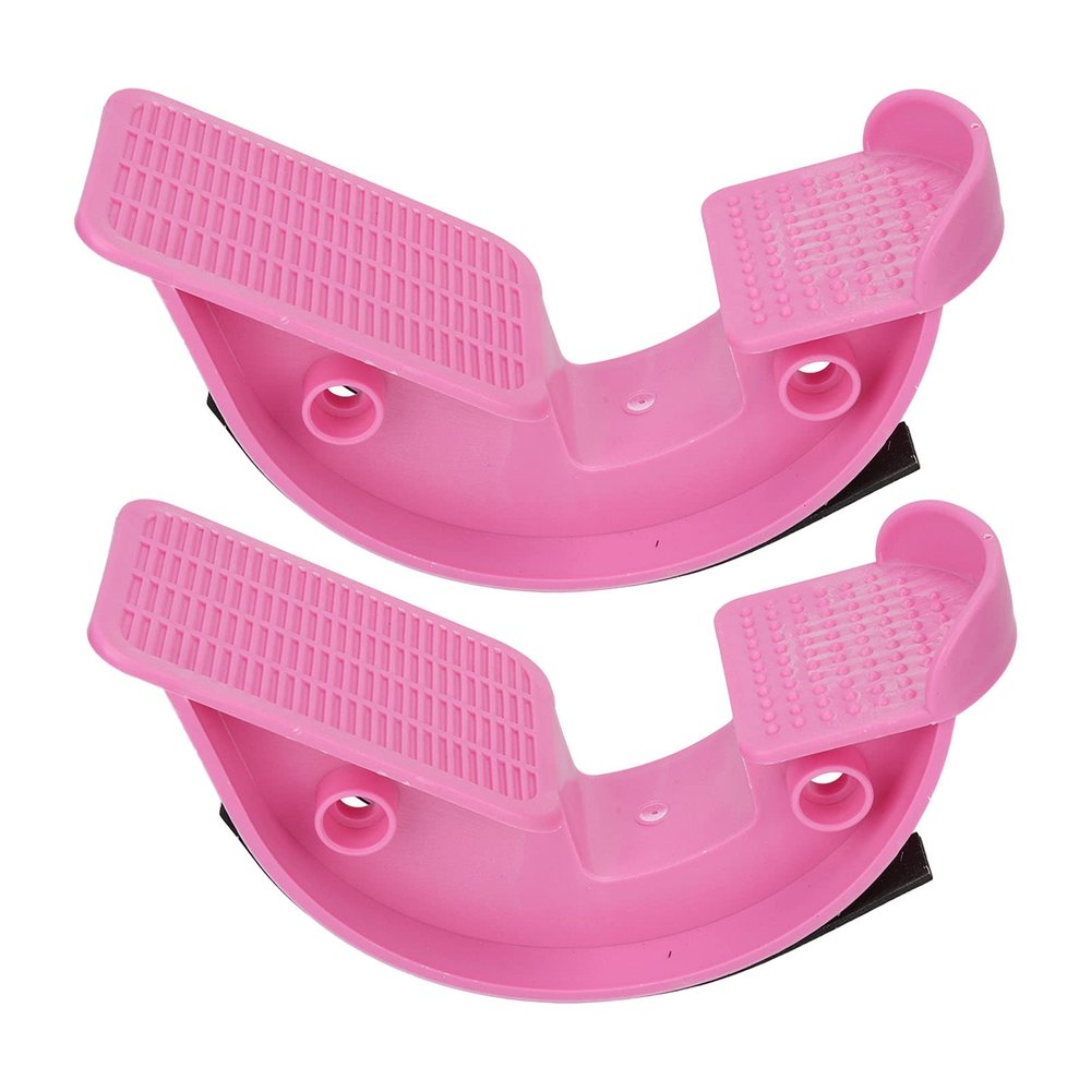 2pcs Calf Stretcher Slant Board, Anti Slip Foot Rocker Ankle Exerciser Leg Muscle Stretching Equipment for Achilles Tendinitis, Plantar Fasciitis Pain Relief and Tight Calves(Pink)