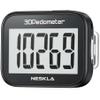 NESKLA 838 3D Pedometer for Walking, Simple Step Counter and Tracker with Large Digital Display, Removable Clip Lanyard, Accurately Track Steps for Men, Women, Kids, Adults, Seniors, Black view 1