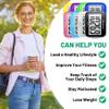 NESKLA 838 3D Pedometer for Walking, Simple Step Counter and Tracker with Large Digital Display, Removable Clip Lanyard, Accurately Track Steps for Men, Women, Kids, Adults, Seniors, Black view 4