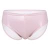 Daenrui Men's Sissy Shiny Metallic Elastic Pouch Briefs Cheeky Panties Low Rise Underwear Underpants Pink 4X-Large view 1