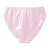 Daenrui Men's Sissy Shiny Metallic Elastic Pouch Briefs Cheeky Panties Low Rise Underwear Underpants Pink 4X-Large view 4