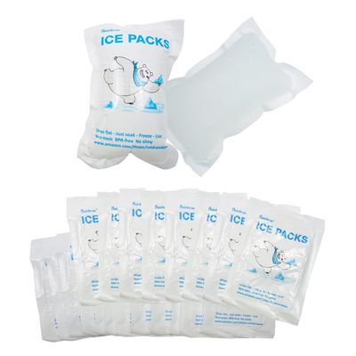 RAINBOW Dry Ice Packs for Shipping Frozen Food - Reusable Ice Packs for Coolers & Lunch Bags  Long Lasting Cold Packs for Transporting Fish, Meats, and More - 20 Packs Included (5.5" x 3.9")