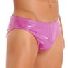 Daenrui Men's Sissy Shiny Metallic Elastic Pouch Briefs Cheeky Panties Low Rise Underwear Underpants Type C Large view 3