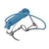 CurcKua Grappling Hook, Stainless Steel Folding Grappling Hook Rock Climbing Claw Survival Tool Equipment for Outdoor Climbing Hiking view 2