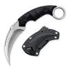 OOULORE Fixed Blade Knife, D2 Steel Blade, G10 Handle, Tactical EDC, Double Edged, Claw Knife, Utility for Outdoor Survival, Hiking, Camping with Kydex Sheath OK1212 (Black/Silver) view 1