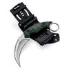 OOULORE Fixed Blade Knife, D2 Steel Blade, G10 Handle, Tactical EDC, Double Edged, Claw Knife, Utility for Outdoor Survival, Hiking, Camping with Kydex Sheath OK1212 (Green/Silver) view 2