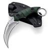 OOULORE Fixed Blade Knife, D2 Steel Blade, G10 Handle, Tactical EDC, Double Edged, Claw Knife, Utility for Outdoor Survival, Hiking, Camping with Kydex Sheath OK1212 (Green/Silver) view 3