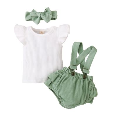 Girls Baby Romper+Dot Letter Print Ruffles Bodysuit Shorts Outfits Girls Outfits&Set Girls with No Clothes (White, 80)