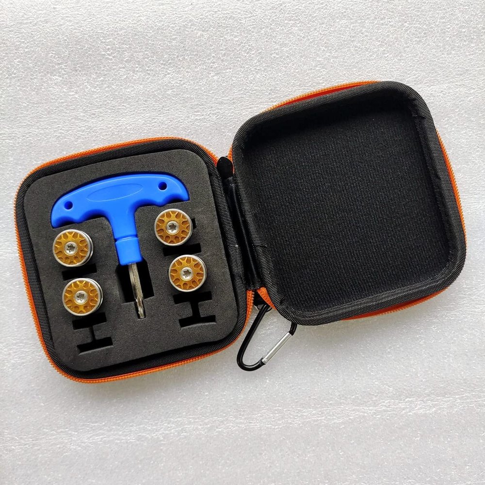 4pcs/Set Gold Golf Weights Wrench Tool Kit for Odyssey Stroke Lab, O-Works Putters 2x5g 2x10g