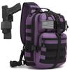 ATBP Tactical Crossbody Backpack Large Sling Pack With Holster Shoulder Bag For Men Outdoors Hiking Camping Gym view 1