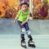 ECOO Adjustable Inline Skates Boys and Girls with Light up WheelsRoller Skates for Kids Ages 4-12, Teen Skates for Beginner Outdoor and Indoor (White, Large-Youth3-6 US) view 2