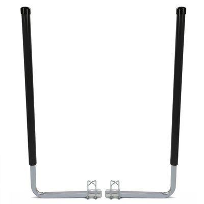 Kojem 60" Boat Trailer Guide Poles for Ski Boat, Fishing Boat, Sailboat, Kayak, Canoe 2Pcs Steel Trailer Post Guide-On Black & Silvery