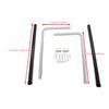 KUAFU 60" Boat Trailer Guide with Black PVC Pipes for Ski Boat Fishing Boat or Sailboat Trailer Compatible with Frames up to 3" w x 4-1/4" H (Black+Silvery) view 4