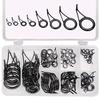 75pcs/Box Fishing Rod Repair Kit, Stainless Steel & Ceramic Rod Guides Ring, Fishing Rod Tip Repair Kit Fishing Pole Eyelets Replacement view 1