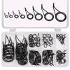 75pcs/Box Fishing Rod Repair Kit, Stainless Steel & Ceramic Rod Guides Ring, Fishing Rod Tip Repair Kit Fishing Pole Eyelets Replacement view 2