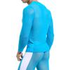 Men's Mesh See-Through Fishnet Shirt Men Party Perform Streetwear Tops Fitness Riding Sexy Long Sleeve Nightclub Wear Shirts Gray Pants M view 4