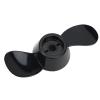 Alomejor 2-Blade Plastic Propeller for 12V and 24V Engines, Black, 5.7in Length, Easy Install, for 18lbs Outboard, Shallow Water Use view 1