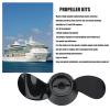 Alomejor 2-Blade Plastic Propeller for 12V and 24V Engines, Black, 5.7in Length, Easy Install, for 18lbs Outboard, Shallow Water Use view 3