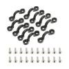 Kayak Fishing Accessories 10pcs Nylon Bungee Deck Loops Tie Down Pad Eye with 20 Screws for Canoes Boat Kayak Deck Rigging Kit Replacement Accessories for Kayaks Canoes Boats view 1