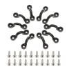 Kayak Fishing Accessories 10pcs Nylon Bungee Deck Loops Tie Down Pad Eye with 20 Screws for Canoes Boat Kayak Deck Rigging Kit Replacement Accessories for Kayaks Canoes Boats view 2
