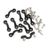 Kayak Fishing Accessories 10pcs Nylon Bungee Deck Loops Tie Down Pad Eye with 20 Screws for Canoes Boat Kayak Deck Rigging Kit Replacement Accessories for Kayaks Canoes Boats view 3
