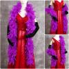 THARAHT Purple Chandelle Turkey Feather Boa 2 Yards 60g for DIY Craft Home Dancing Wedding Party Halloween Costume Decoration Feather Boa view 4