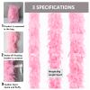 THARAHT Pink Chandelle Turkey Feather Boa 2 Yards 60g for DIY Craft Home Dancing Wedding Party Halloween Costume Decoration Feather Boa view 2