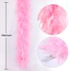 THARAHT Pink Chandelle Turkey Feather Boa 2 Yards 60g for DIY Craft Home Dancing Wedding Party Halloween Costume Decoration Feather Boa view 3