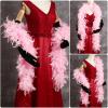 THARAHT Pink Chandelle Turkey Feather Boa 2 Yards 60g for DIY Craft Home Dancing Wedding Party Halloween Costume Decoration Feather Boa view 4
