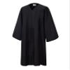 SAMDEEMI Unisex Adult Matte Graduation Gown Only, for High School, Bachelor, Choir Robes, Pulpit Robe, Pastor and Halloween, black 57" Plus view 1